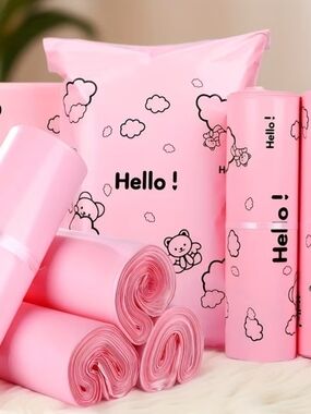 100pcs 10×13 Inches  Courier Bag/Packaging Bag/Pink